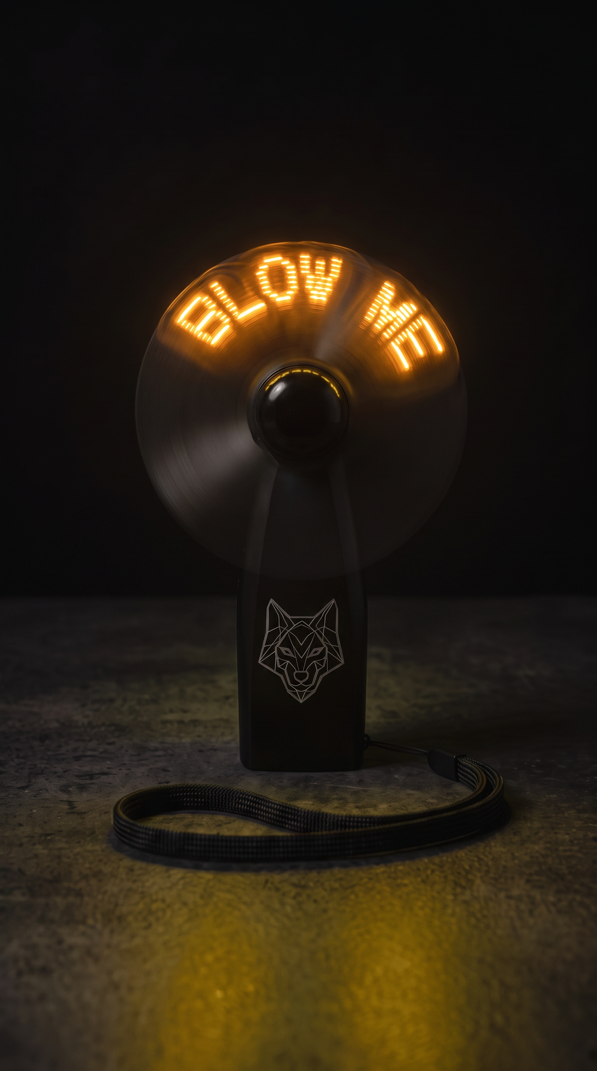 RAVEPACK Handheld Electric LED Fan