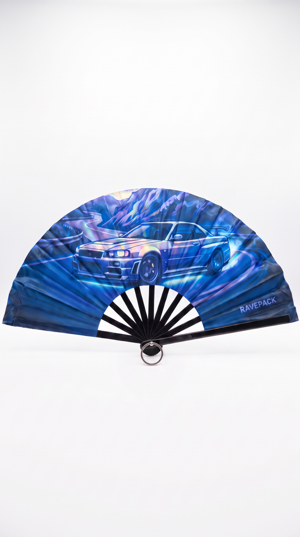 Ravepack UV Hand Fan - Redline
