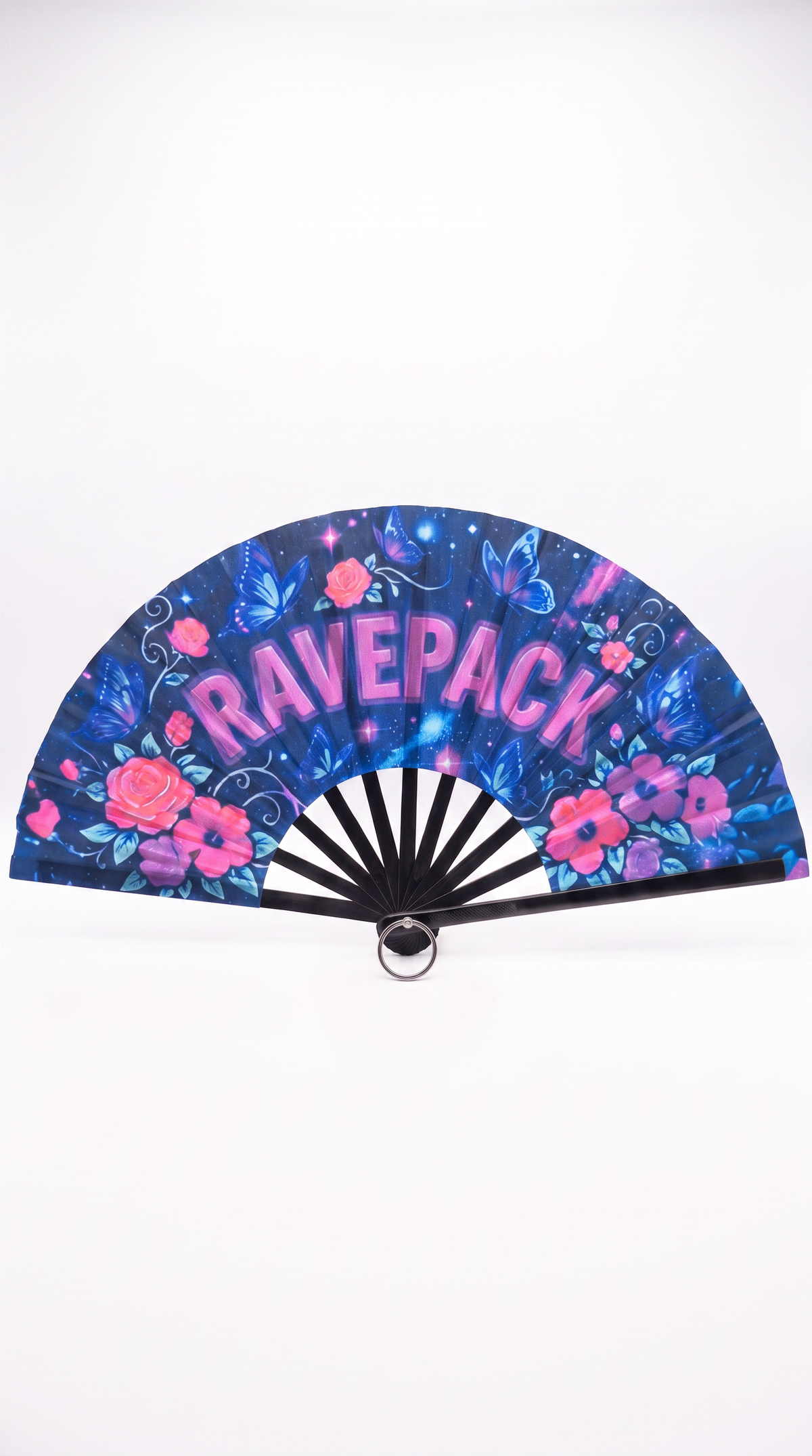 RAVEPACK Plastic Folding Hand Fan