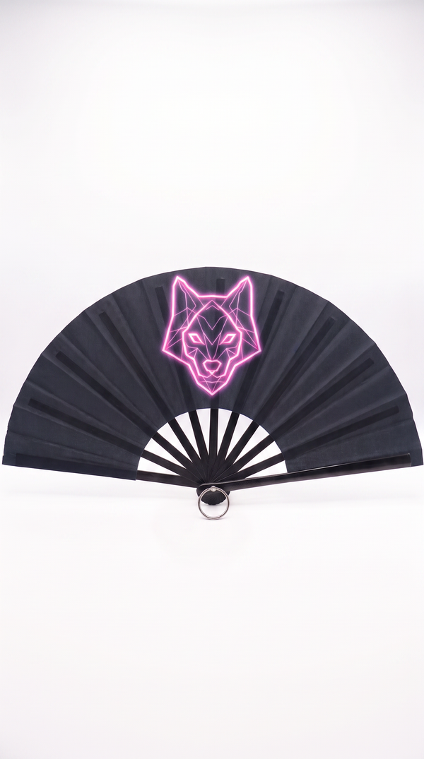 Ravepack UV Hand Fan - Blackout