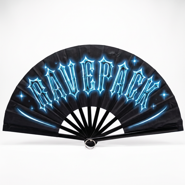 RAVEPACK Plastic Folding Hand Fan