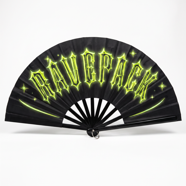 RAVEPACK Plastic Folding Hand Fan