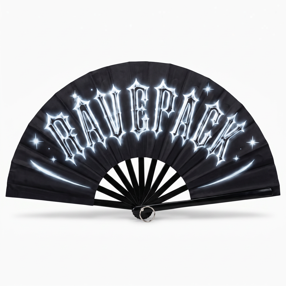 RAVEPACK Plastic Folding Hand Fan