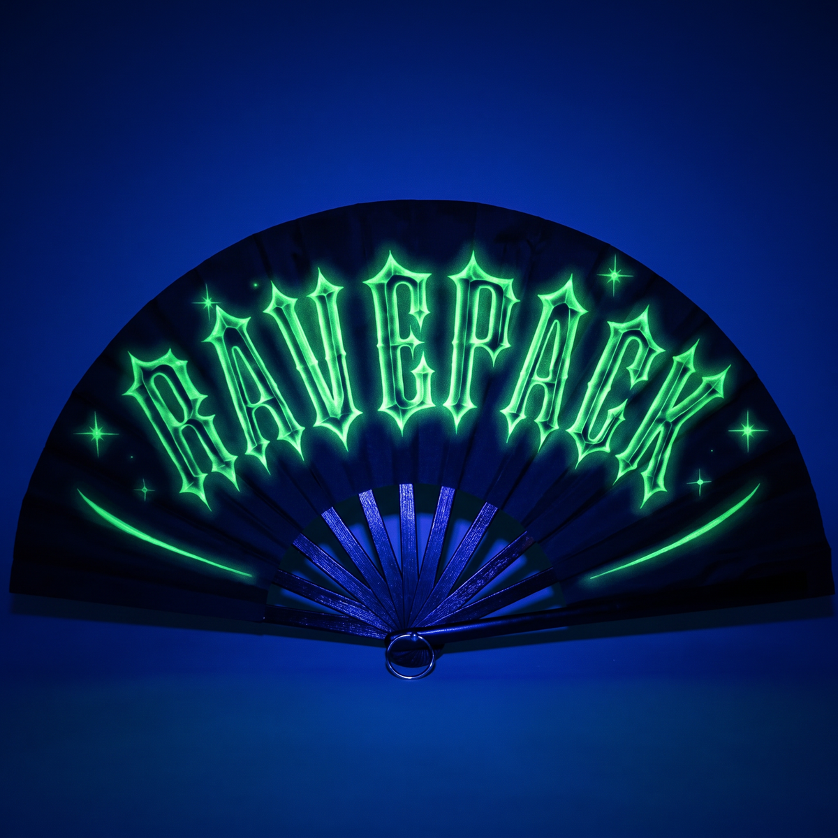 RAVEPACK Plastic Folding Hand Fan