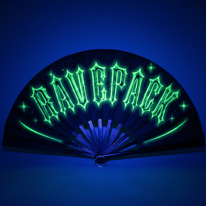 RAVEPACK Plastic Folding Hand Fan