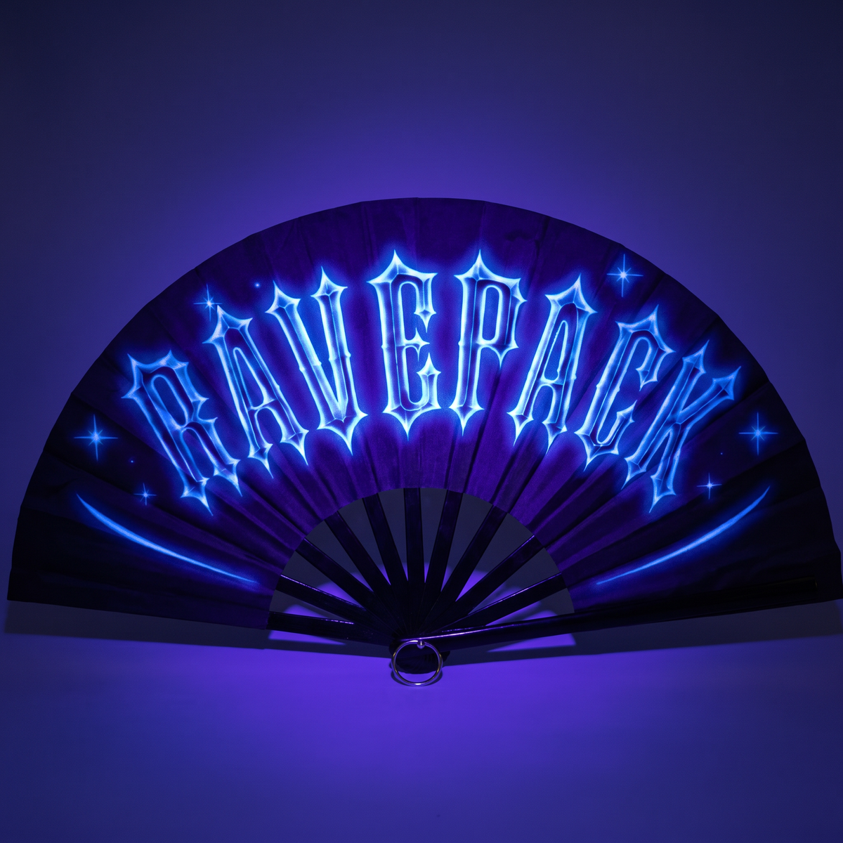 RAVEPACK Plastic Folding Hand Fan