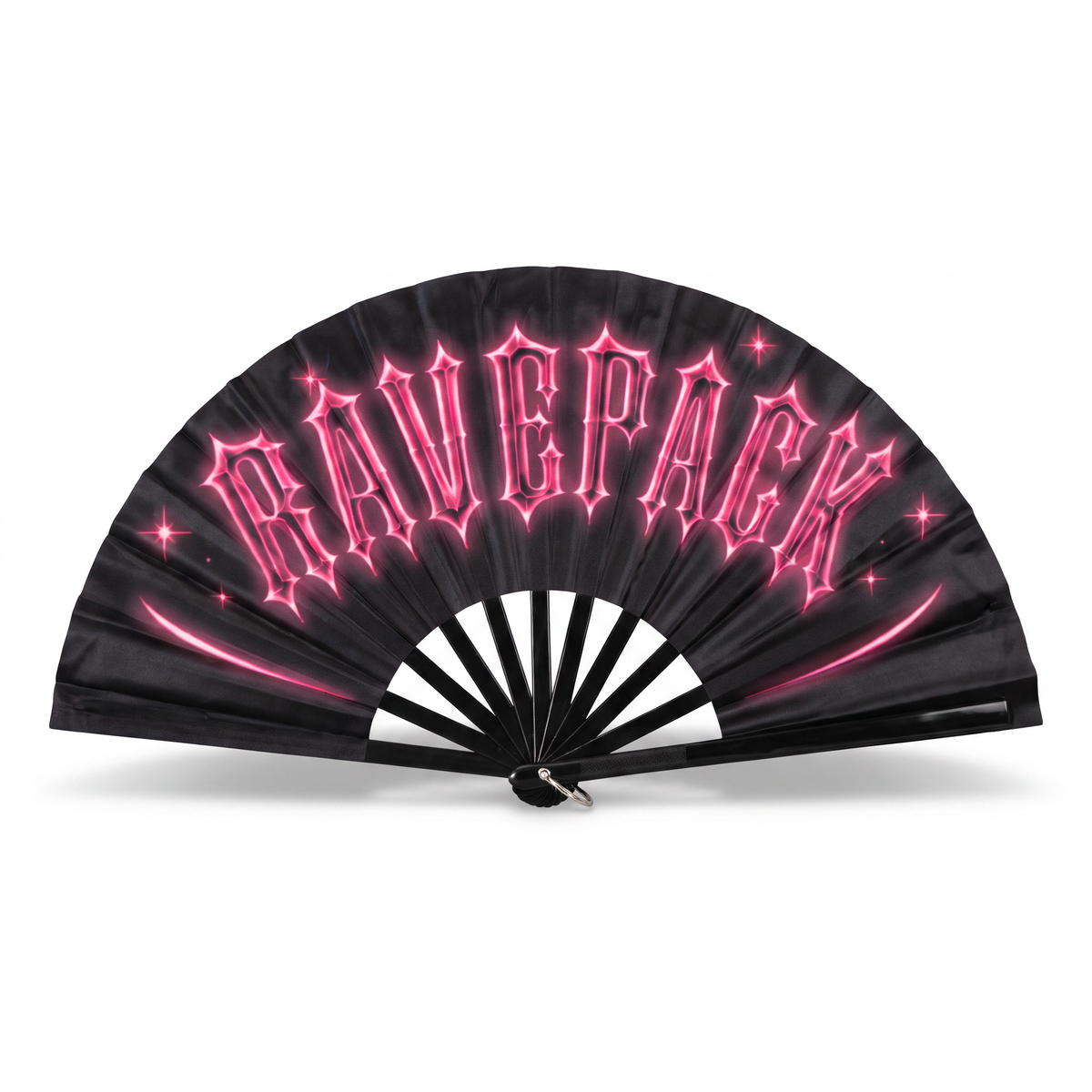 RAVEPACK Plastic Folding Hand Fan