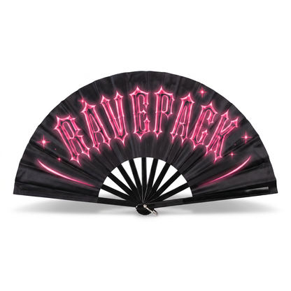 RAVEPACK Plastic Folding Hand Fan